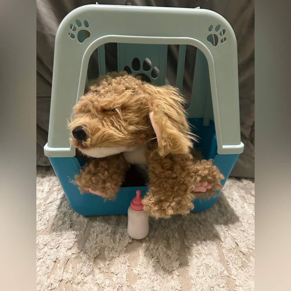 Little Live Pets My Really Real Puppy CURLEY Dog Golden Doodle Curly Cavoodle